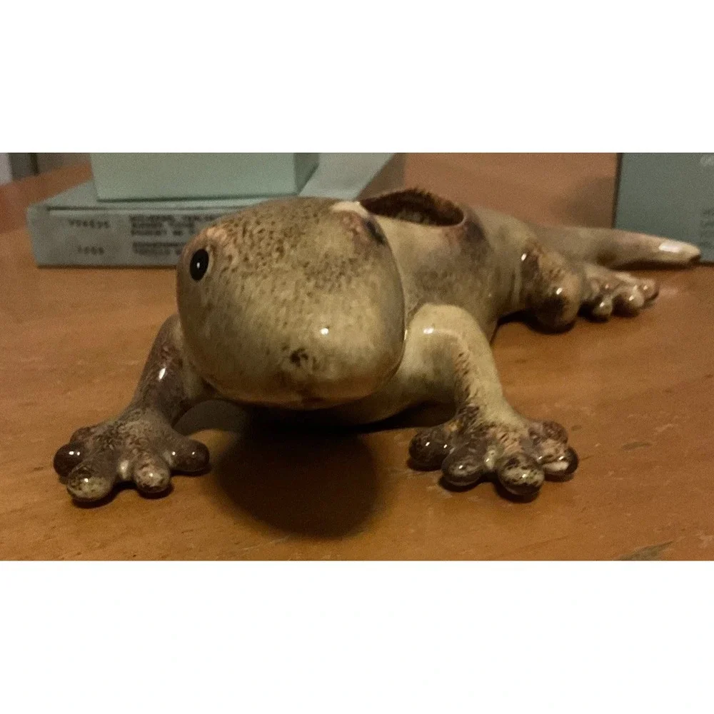 Partylite Tropical Gecko Tealight Ceramic Candle Holder And Candles Retired 9